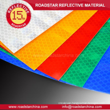 Selfadhesive durable reflective sheeting material